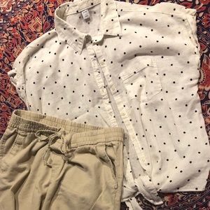 Button down linen shirt